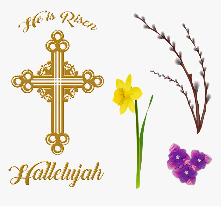Religious Easter, Jesus, He Is Risen, Willows - Easter Day For Religion, HD Png Download