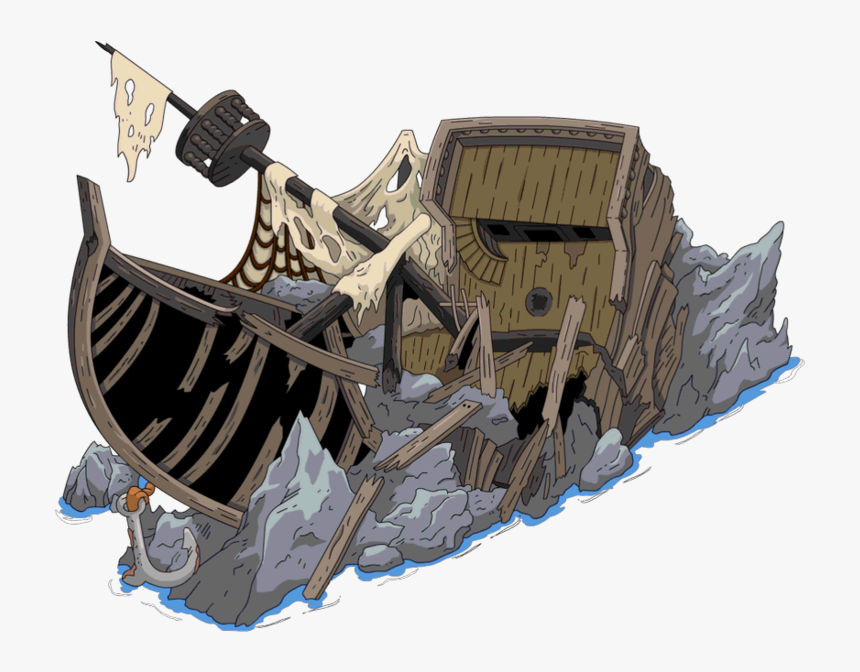 Simpsons Tapped Out Shipwreck , Png Download - Simpsons Tapped Out Atlantis, Transparent Png