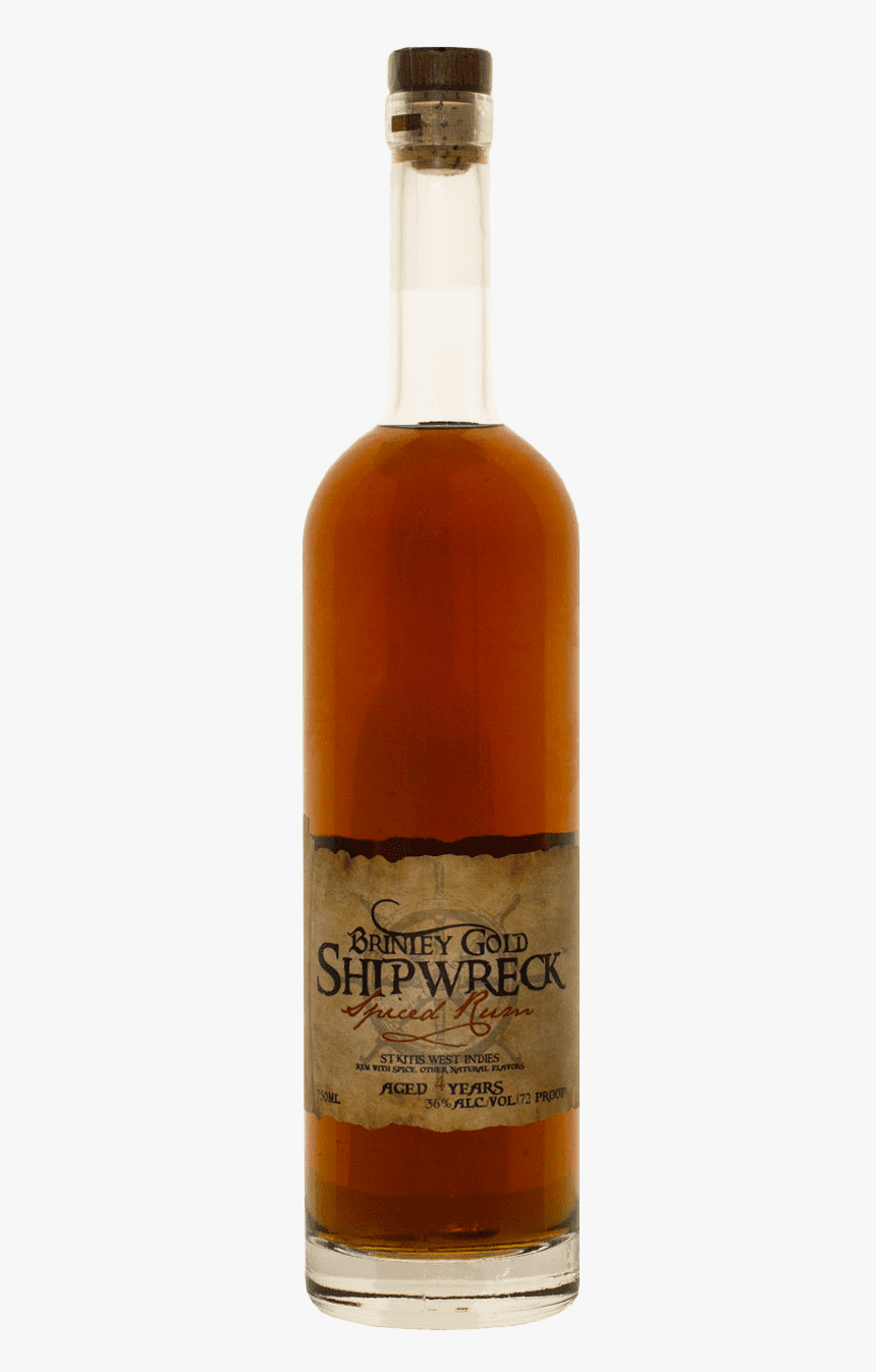 Brinley Gold Shipwreck Spiced Rum - Brinley Gold Rum Shipwreck Spiced 72@, HD Png Download
