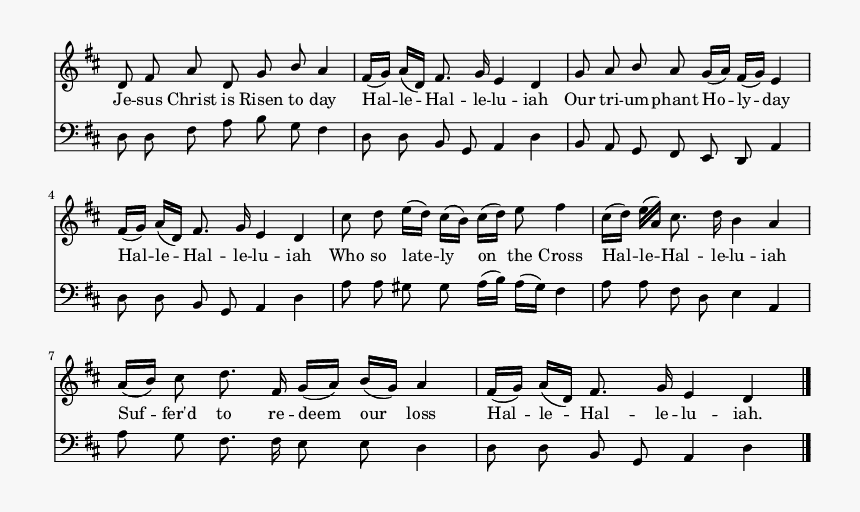 <<
ew Staff elative D - Sheet Music, HD Png Download