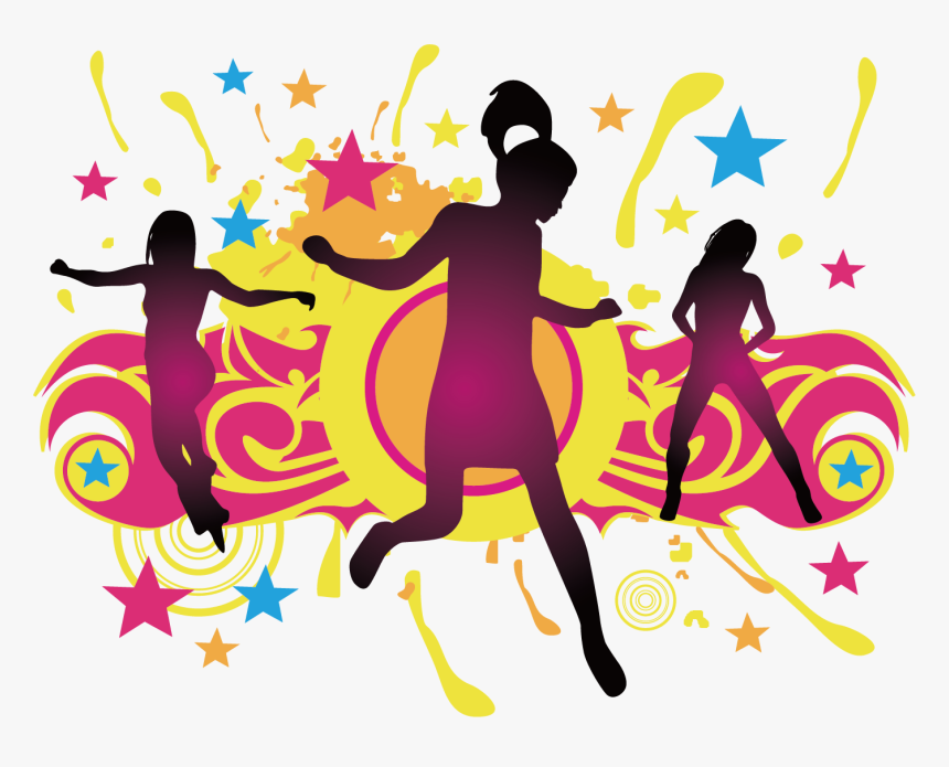 Dance Party Dance Party Silhouette - Party Dancing Woman Png, Transparent Png