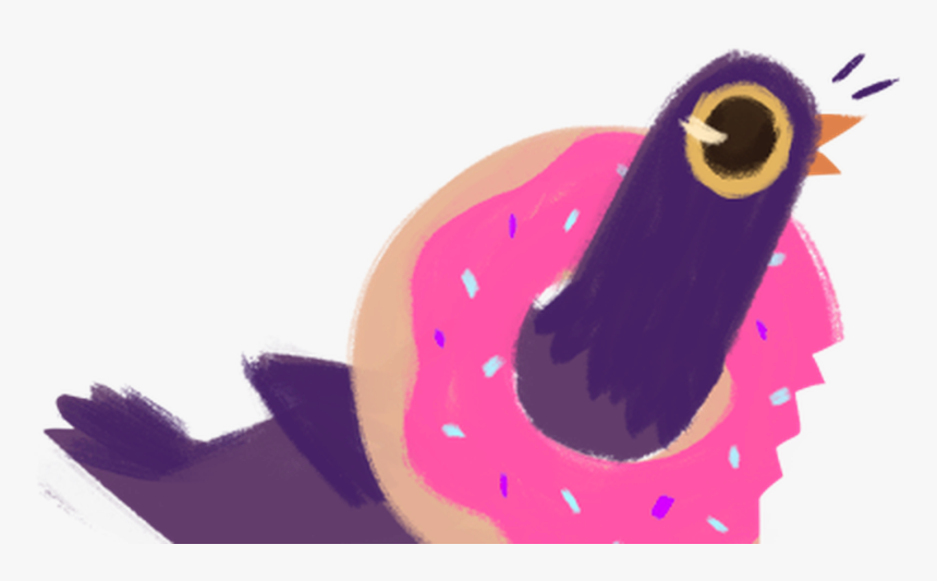 Purple Bird Transparent, HD Png Download