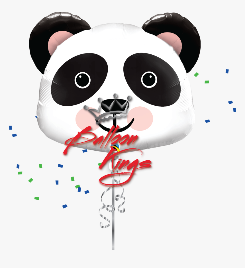 Panda Head - Panda Mylar Balloon, HD Png Download