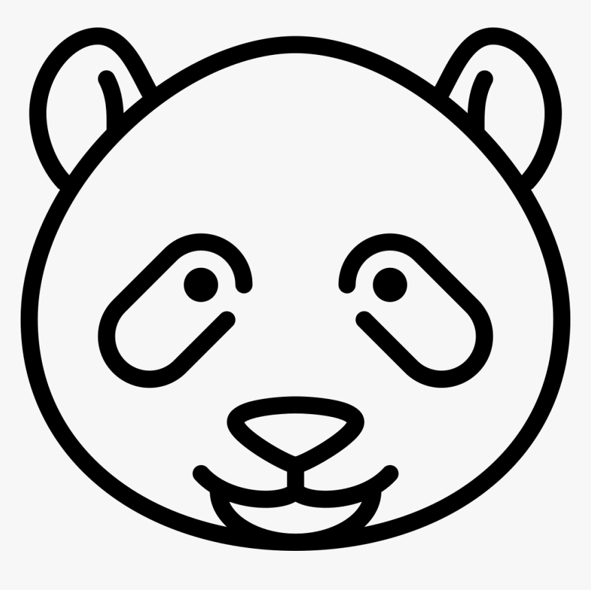 Panda Bear Head - Black Chihuahua Icon, HD Png Download