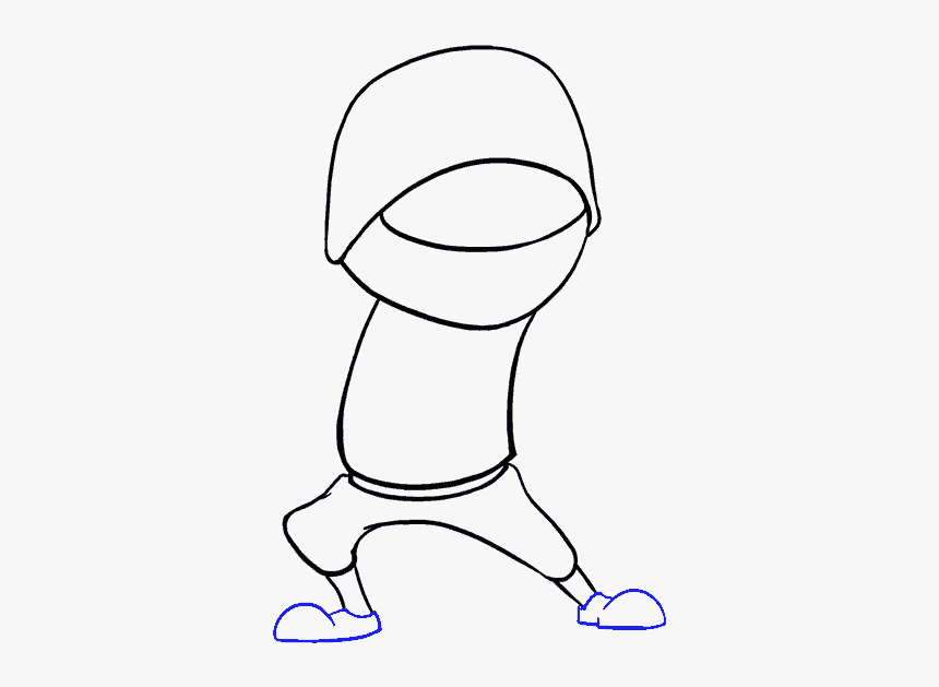 How To Draw Cartoon Ninja - Drawing, HD Png Download