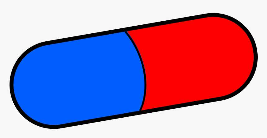 Red And Blue Pill Png, Transparent Png