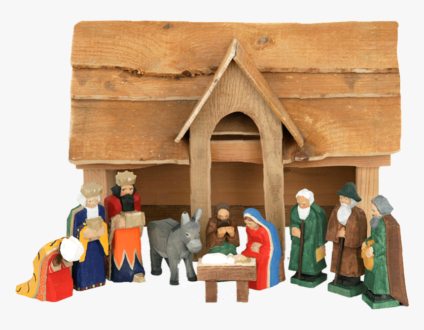 Carved Nativity Sets - Nativity Scene Handmade, HD Png Download