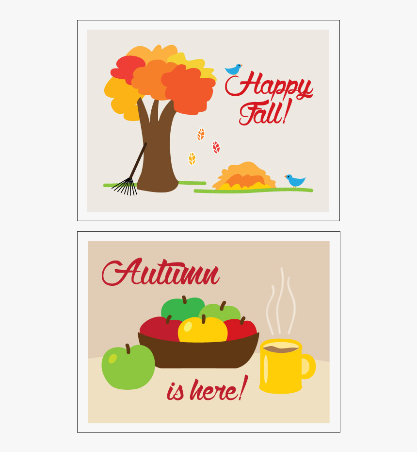 Happy Fall Cards - Antojitos, HD Png Download