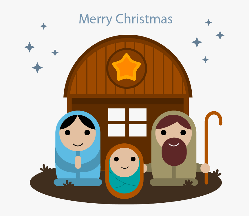 Christ Of Scene Illustration Jesus Nativity Redeemer - Graphic Design Nativity, HD Png Download