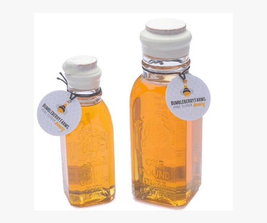 Pure Clover Honey - Glass Bottle, HD Png Download