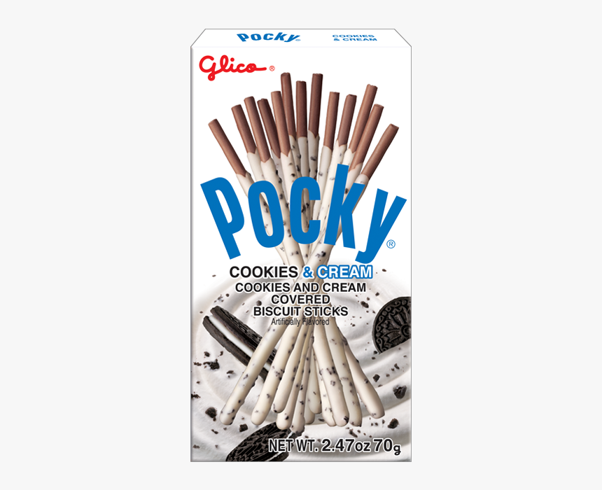 Pocky Cookies & Cream - Pockys Cookies And Cream, HD Png Download