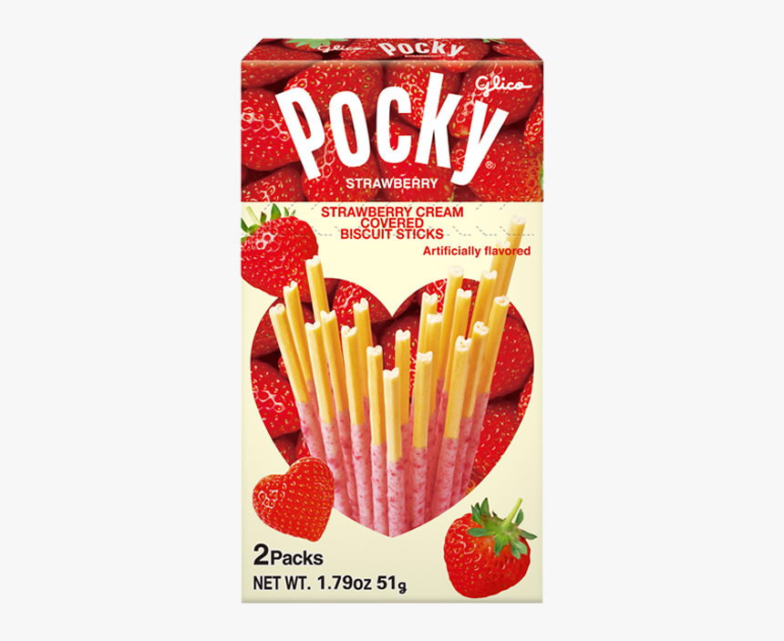 Heart Shaped Strawberry Pocky, HD Png Download