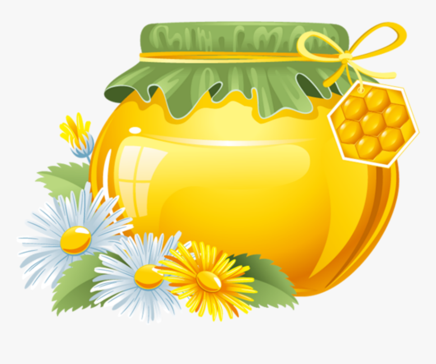 #mq #flower #flowers #honey #jar - Wildflower Honey Clipart, HD Png Download