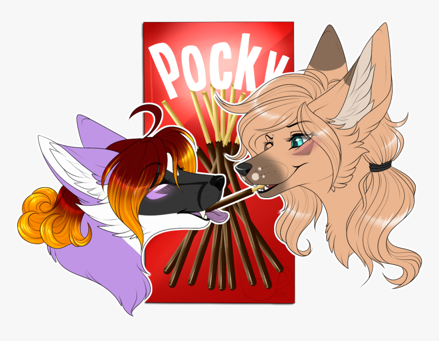 Pocky Game Blind Date Night And Sparky - Cartoon, HD Png Download