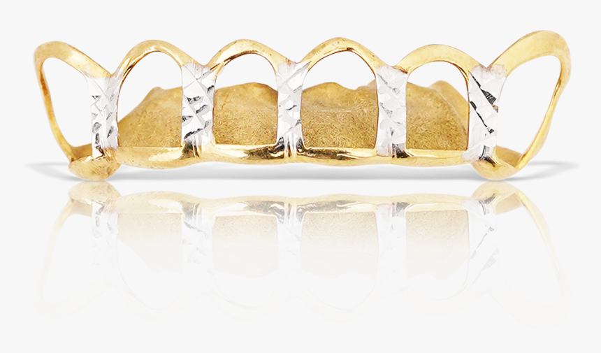 Polished Open Face Yellow Gold Teeth - Outdoor Bench, HD Png Download