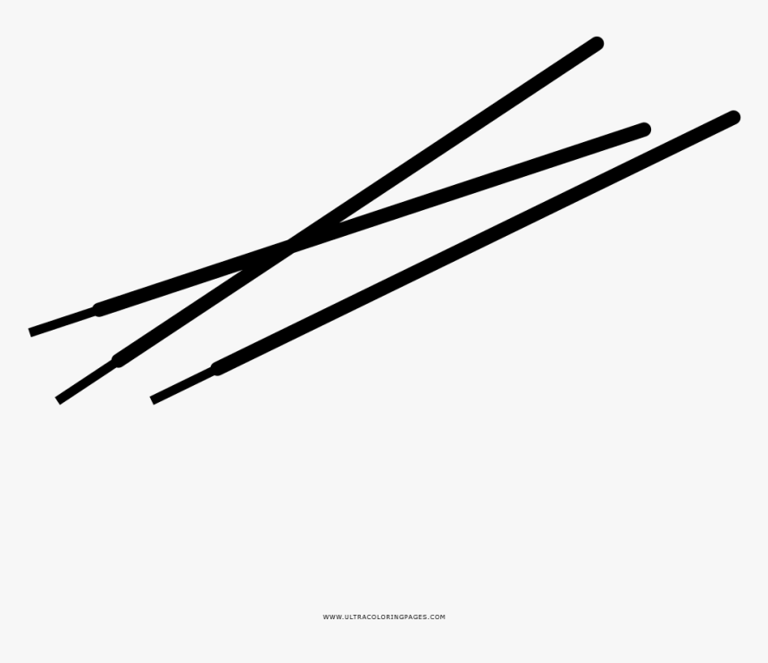 Pocky Coloring Page - Black-and-white, HD Png Download