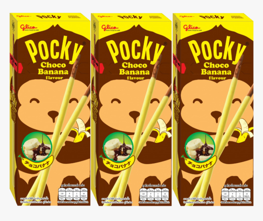 Glico Chocolate Banana Pocky, HD Png Download