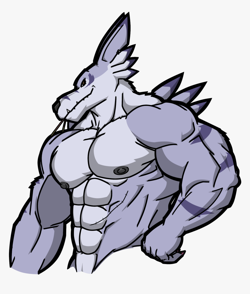Pocky Day - Weregarurumon Muscle, HD Png Download