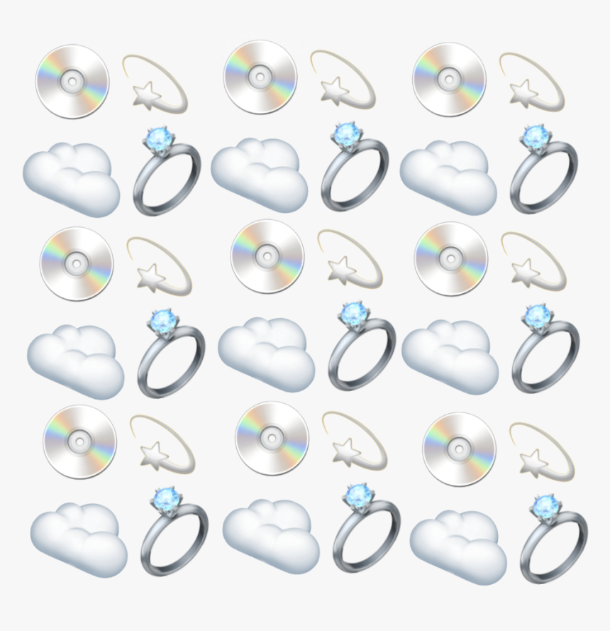 #photoeditssabine #emojis #emoji #ring #cloud #cd #stickers - Earrings, HD Png Download