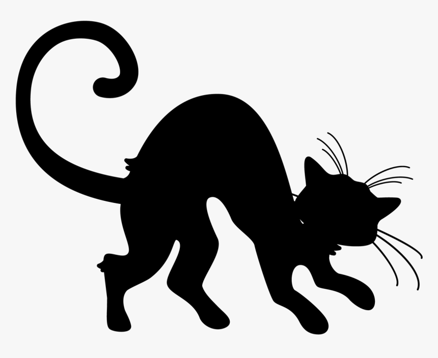 Halloween Cat Png Drawing - Happy Halloween Png Transparent, Png Download