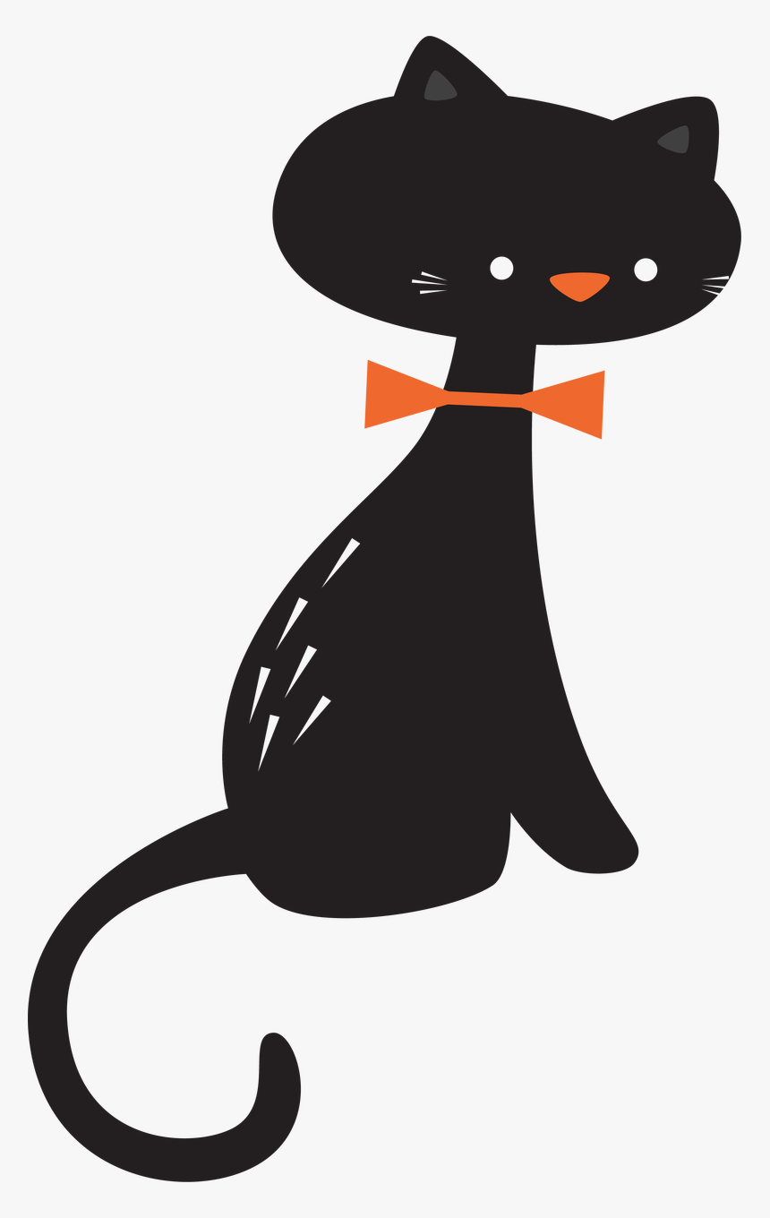 Transparent Halloween Cat Png, Png Download
