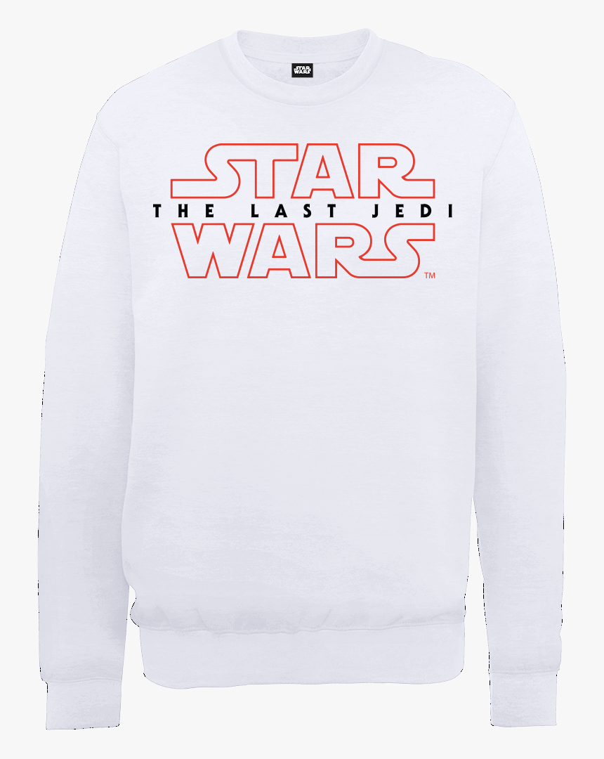 Star Wars The Last Jedi Men S White Sweatshirt - Long-sleeved T-shirt, HD Png Download