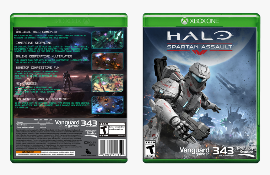 Spartan Assault Box Art Cover - Halo Spartan Assault Xbox One, HD Png Download