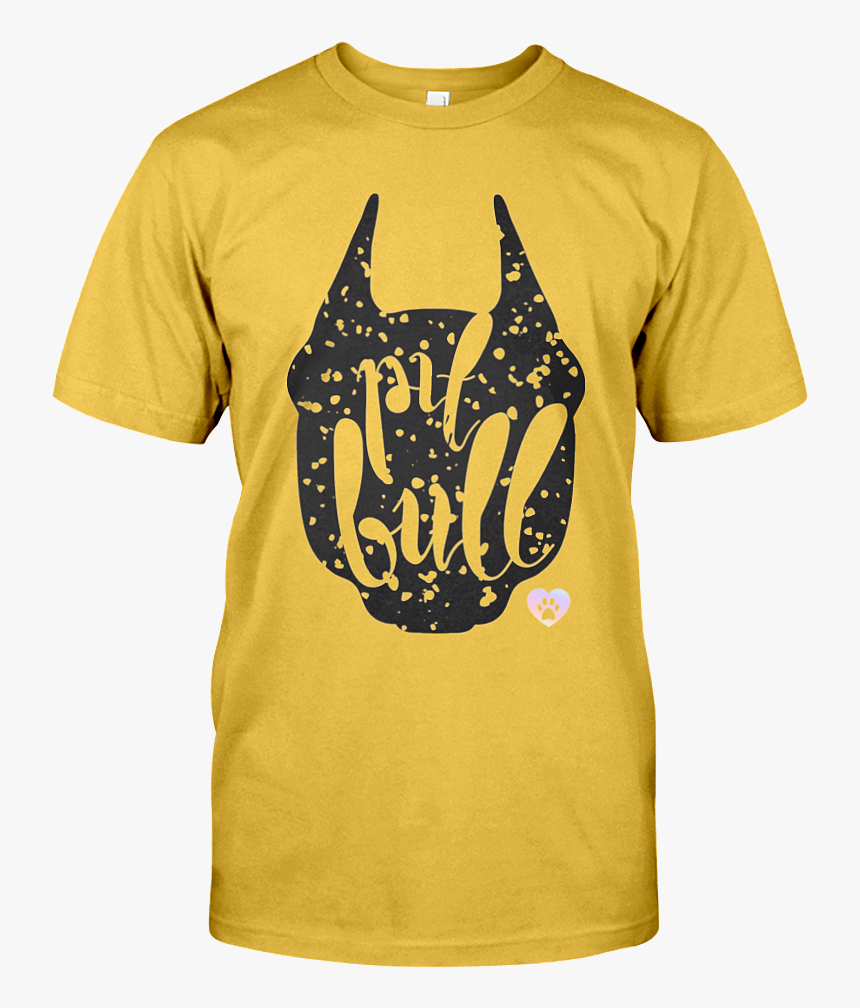 Transparent Pitbull Silhouette Png - Love Graphic Design T Shirt, Png Download
