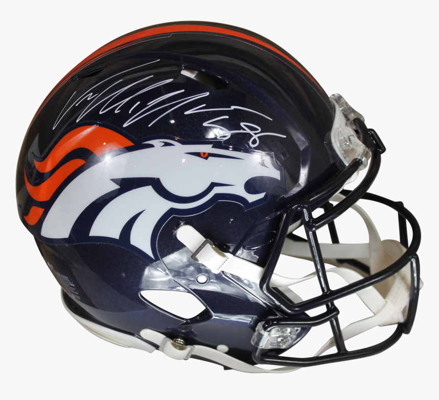 Von Miller Autographed Broncos Speed Proline Helmet - Denver Broncos, HD Png Download