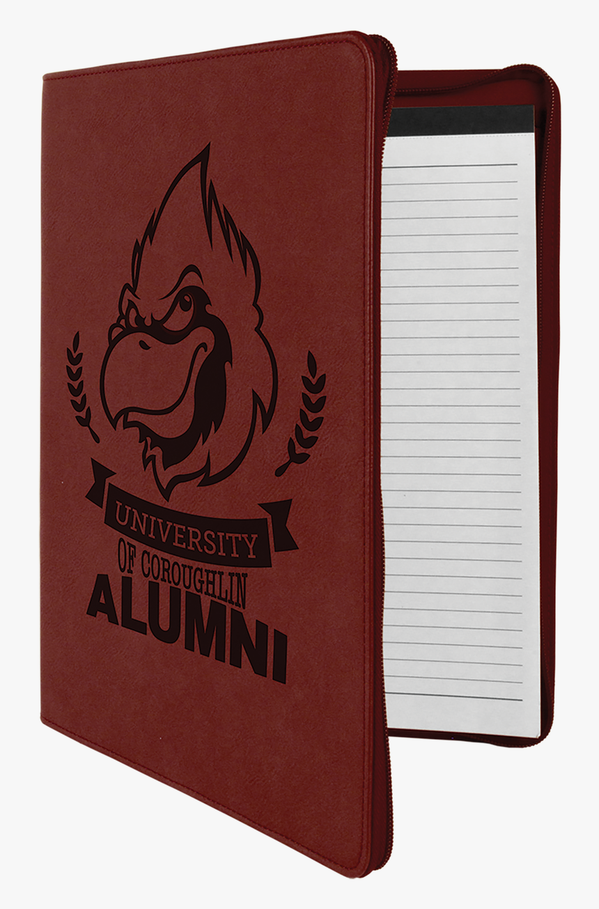 Rose Leatherette Portfolio W/ Zipper With Custom Laser - Wallet, HD Png Download