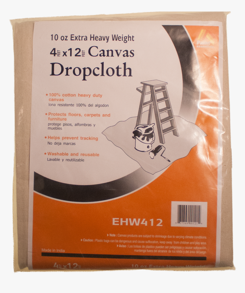 4 X12 Canvas Drop Cloth, HD Png Download