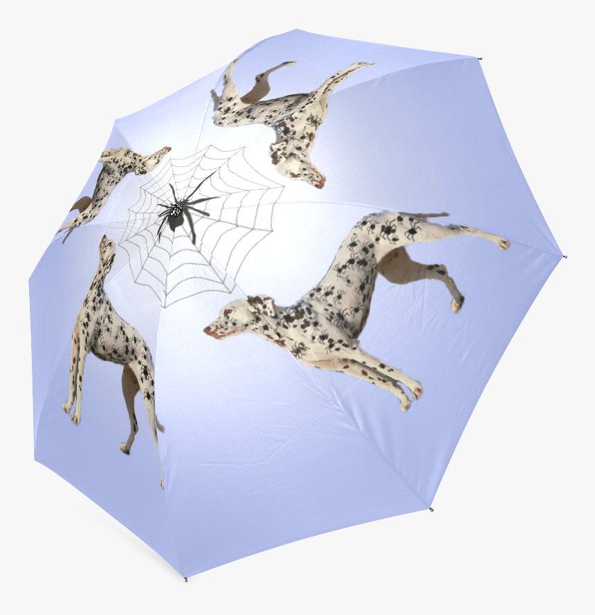 Dalmatian Funny Spider Spots Foldable Umbrella - Giraffe, HD Png Download