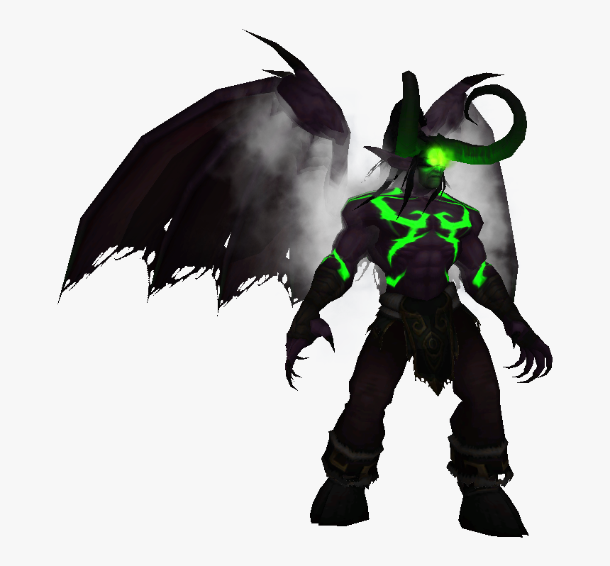 Wow Png Illidan Stormrage - World Of Warcraft Illidan Png, Transparent Png