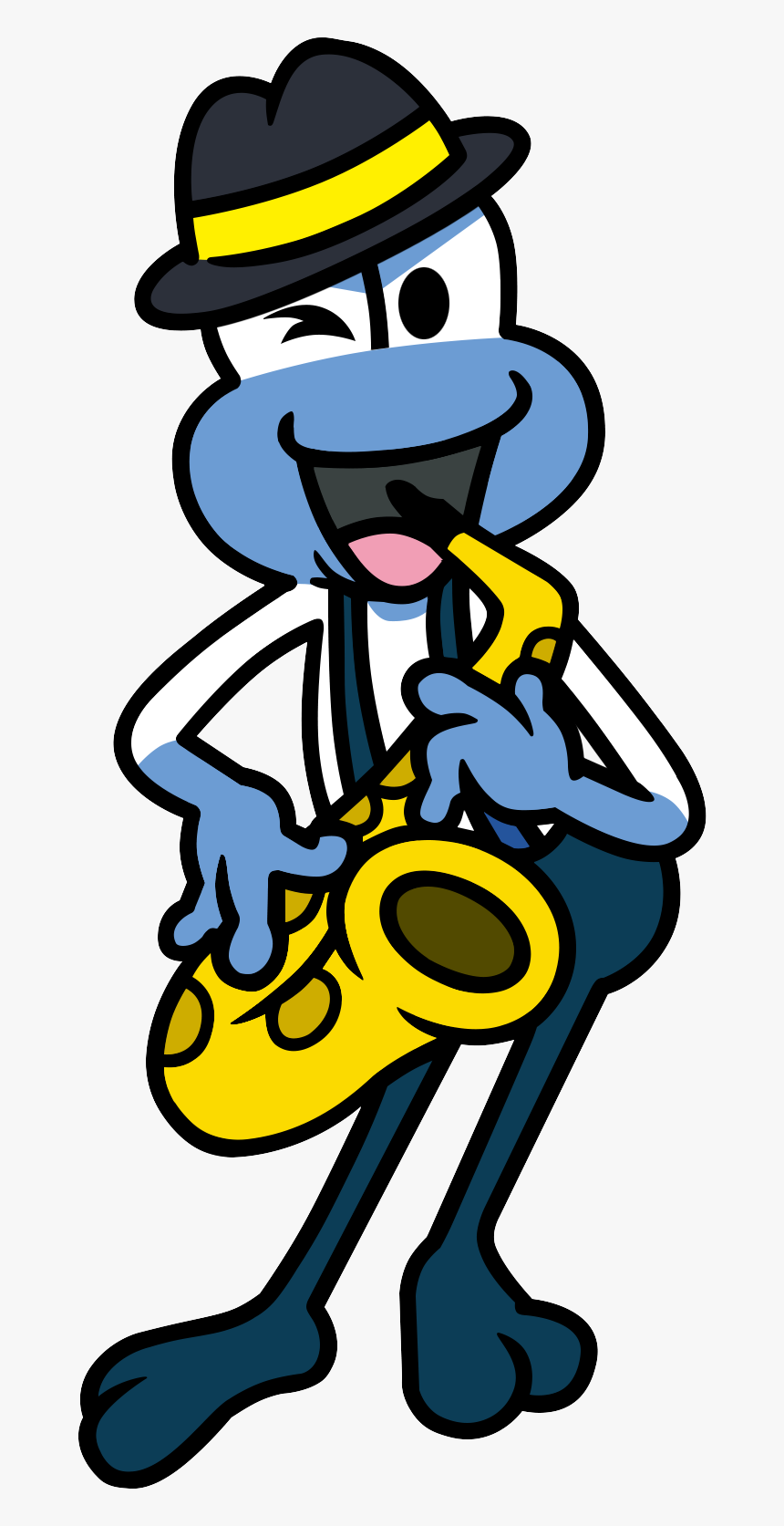 Blue Frogette Sax - Jumpin Jazz Rhythm Heaven, HD Png Download