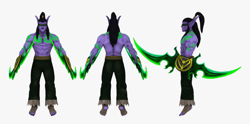 Fan Art Illidan Stormrage From Blizzard Entertainment - Illustration, HD Png Download