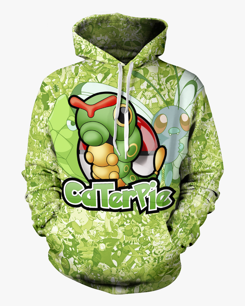 Caterpie Unisex Hoodie - Weed Pullover, HD Png Download
