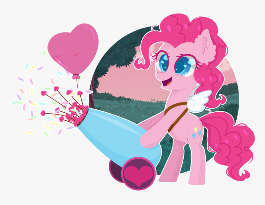 0okami-0ni, Balloon, Confetti, Cupid, Digital Art, - Cartoon, HD Png Download