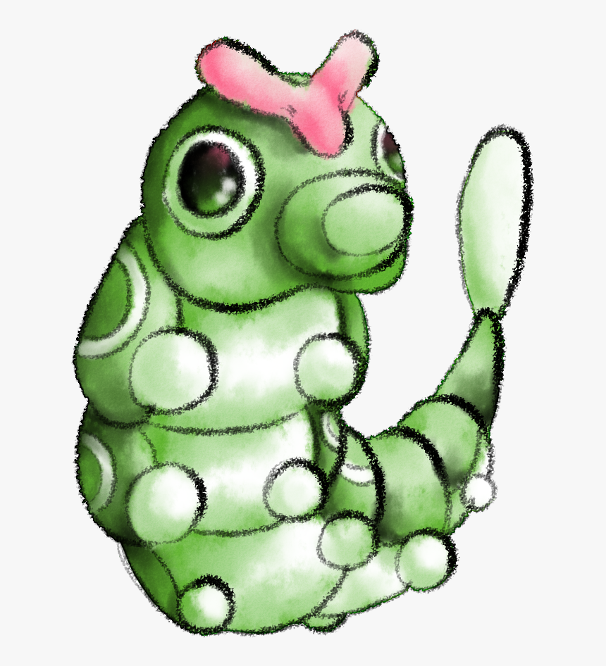 Green Baby Croissant - Cartoon, HD Png Download