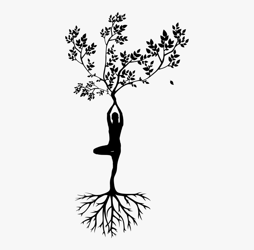 Reconnect With Yourself At Red Earth Retreat - Silhouette Woman Tree, HD Png Download
