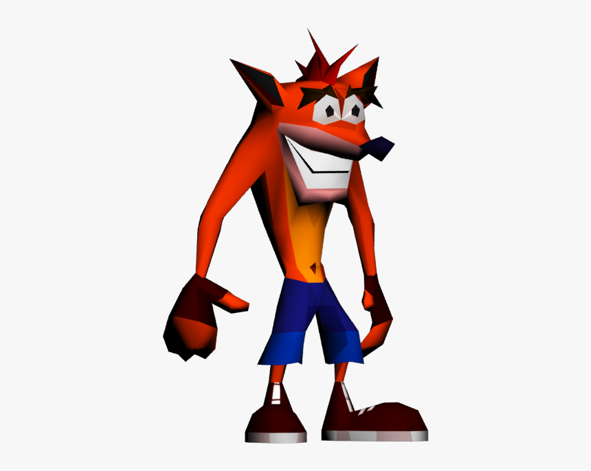 Download Zip Archive - Crash Bandicoot Original Model, HD Png Download