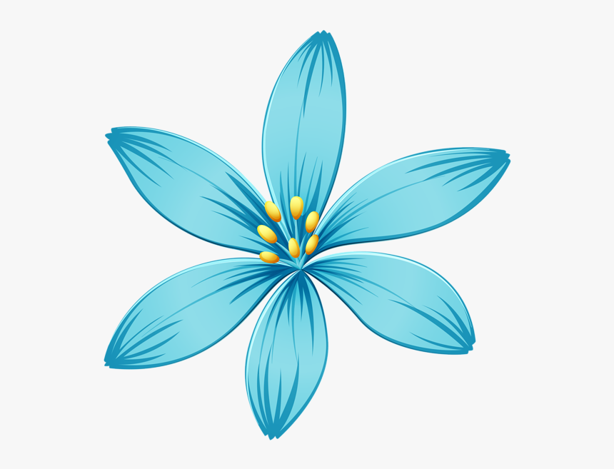 Blue Flower Png, Blue Flowers, Flower Png Images, Indian - Transparent Background Flower Clipart, Png Download