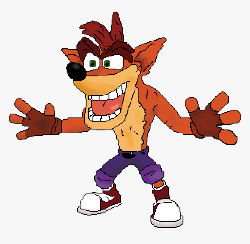 Oc][cc][newbie] Crash Bandicoot Pixel Art - Crash Bandicoot Png Pixel, Transparent Png
