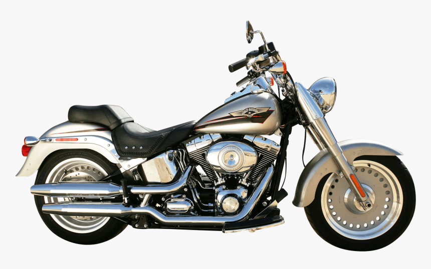Motorcycle Png Image Background - 2012 Silver Fatboy Harley Davidson, Transparent Png