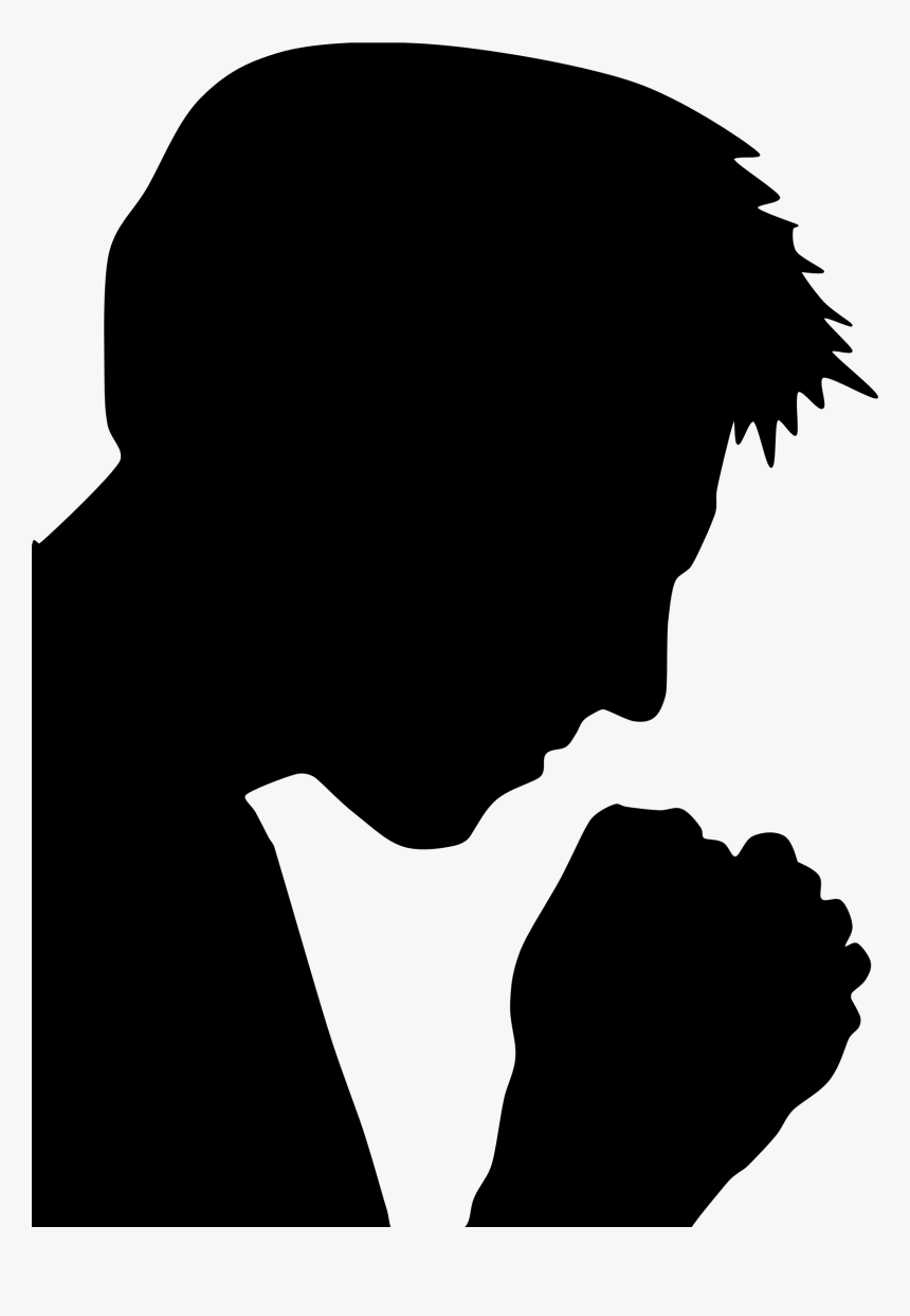 Boy, Faith, God, Human, Male, Man, People, Person - Silhouette Praying, HD Png Download