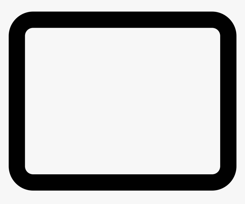 Rounded Rectangle Stroked Icon - Cell Phone Png Vector, Transparent Png