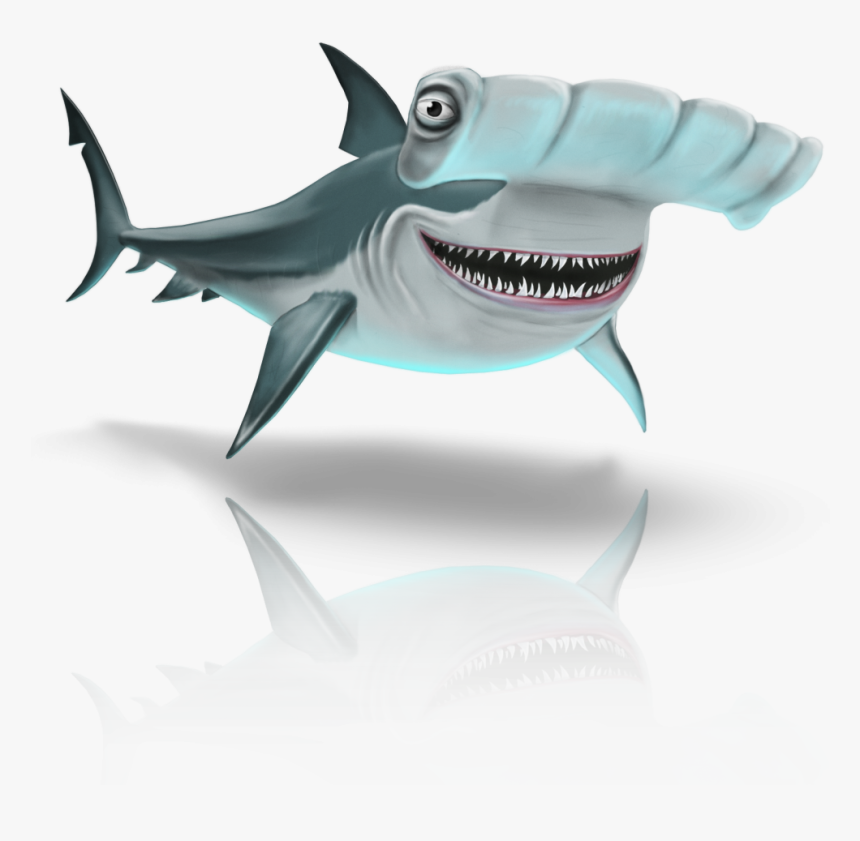 Hammerhead Shark Survival Character - Hammerhead With Eyes In Front, HD Png Download