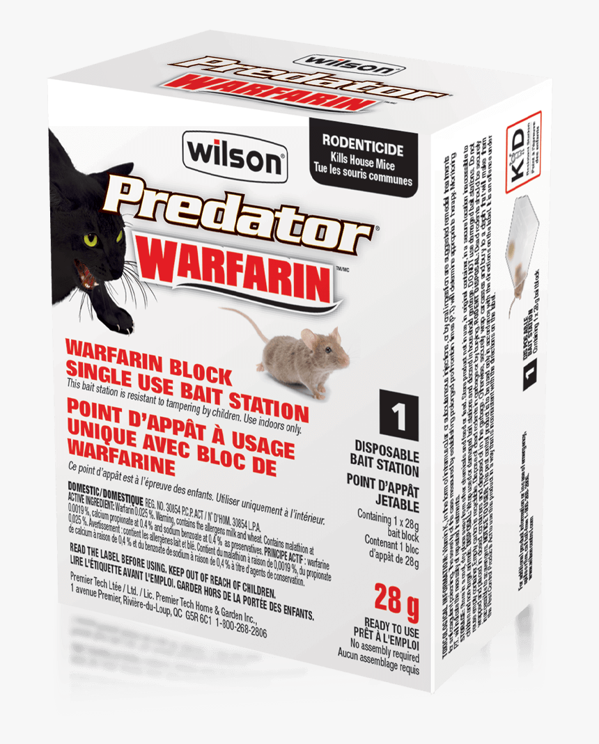 Wilson Warfarin™ Block Single Use Bait Station 1 Pack - Rat, HD Png Download