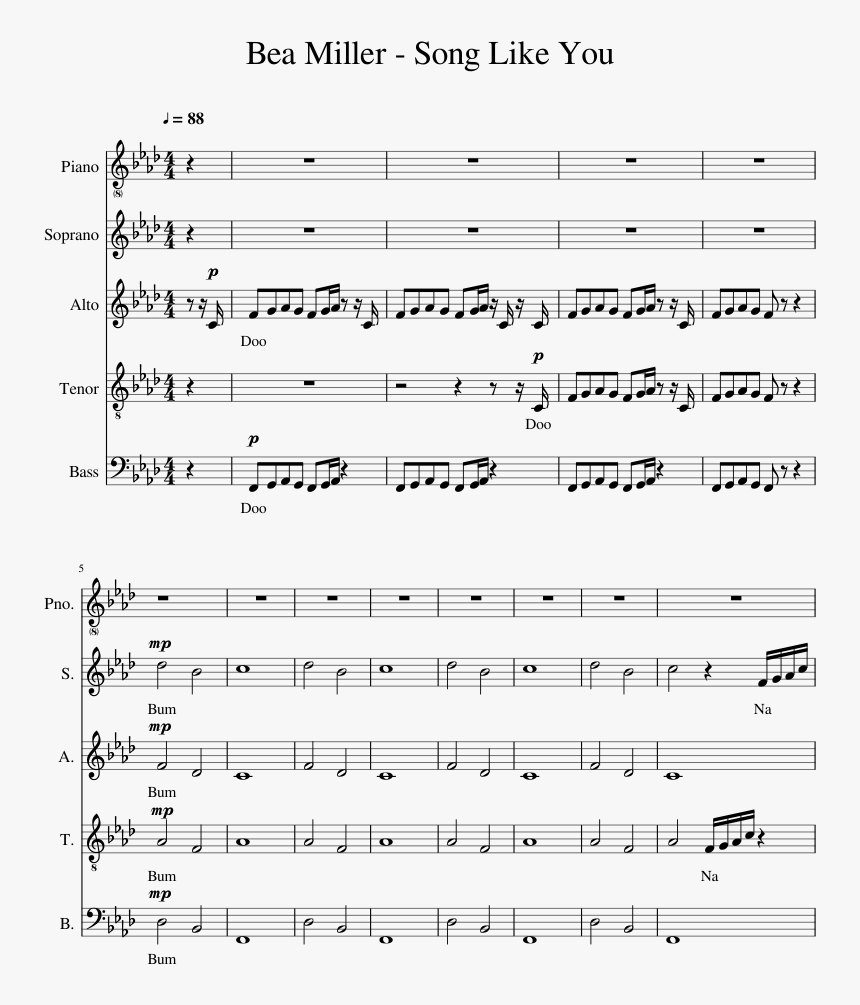 Canon In D Alto Sax Sheet Music, HD Png Download