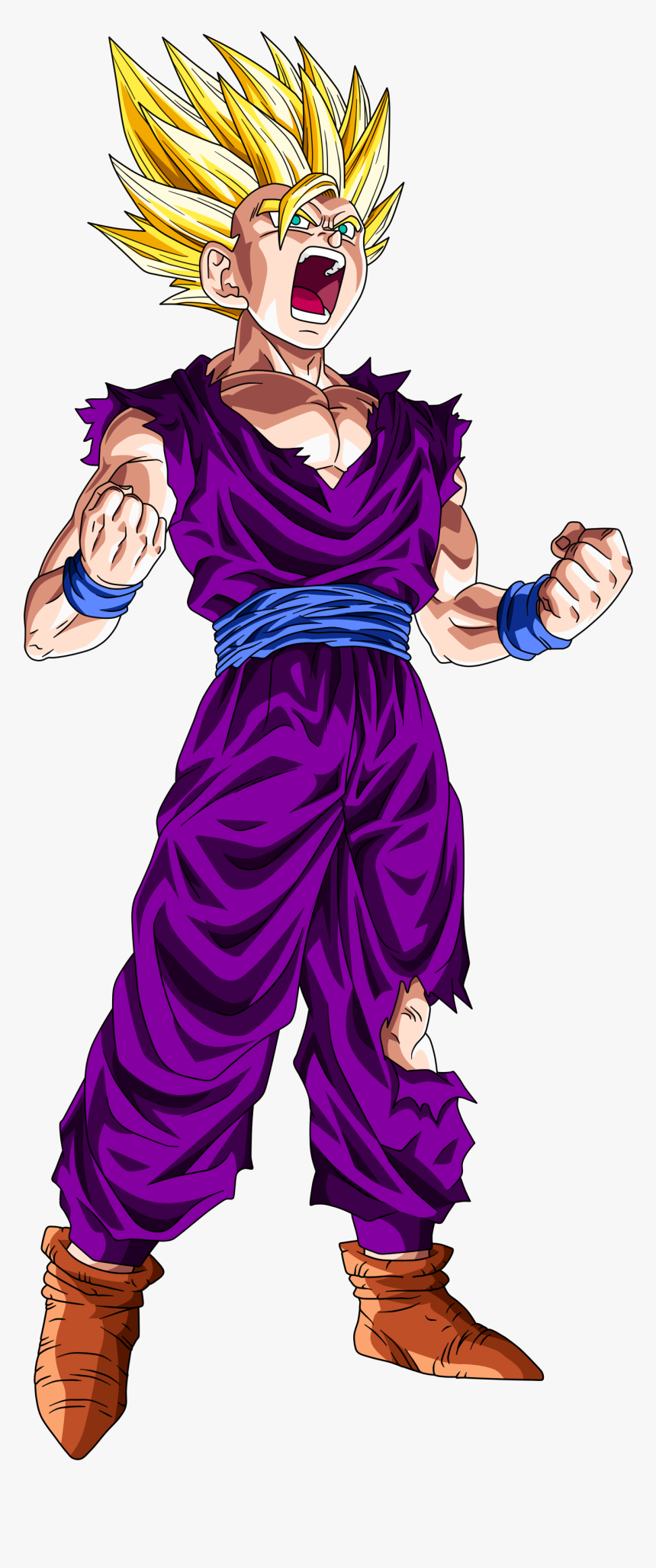 Super Saiyan 2 Gohan Youth, HD Png Download