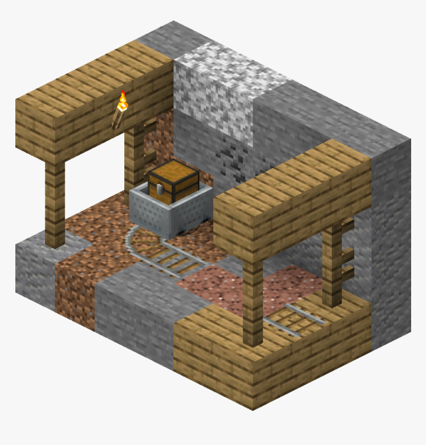 Mineshaft - Minecraft Mineshaft, HD Png Download